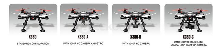 XK DETECT X380-B 1080P HD Camera GPS Compass Headless Mode RC Quadcopter Mode 2 RTF