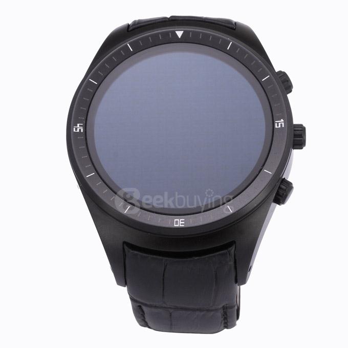 K8 3G Smart Watch Phone Android 4.4 MTK6572 512MB 4GB Heart Rate Monitor FM WiFi GPS Dialer GSM 3G Phone Book Anti Lost - Black