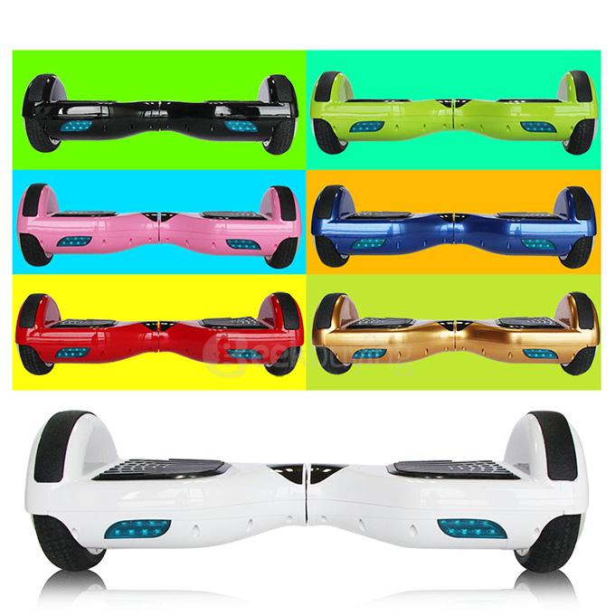 6.5 Inches 2200mAh Dual Wheel Self Balancing Scooter Electric Urban Shredder Drifting Board with Bumper - Pink