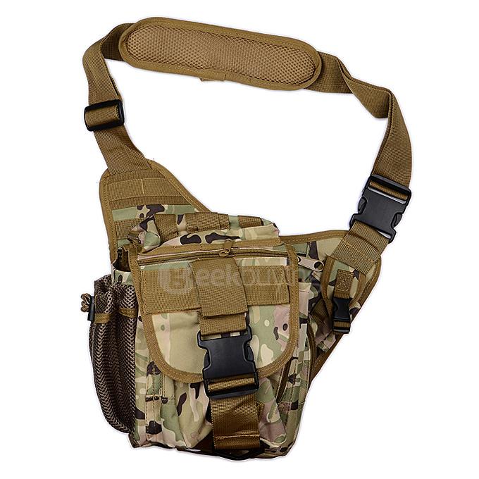 28L Capacity Tactical Multifunction Outdoor Single Shoulder Bag - CP Camouflage
