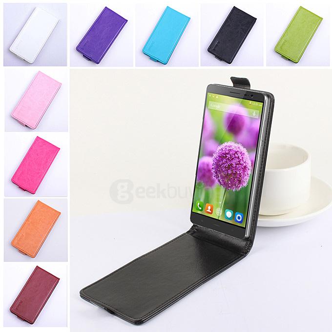 Baiwei Protective Hard Cover Up&Down Flip Stand Leather Case with Back Shell for iNew L4 Smartphone - White