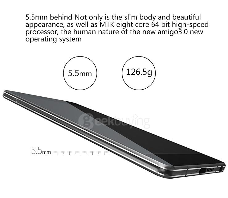 GIONEE ELIFE S7 5.2inch 4G Android 5.0 2GB 16GB Smartphone MTK6752 Octa Core 64bit 1.7GHz 13.0MP 8.0MP OTG - Black