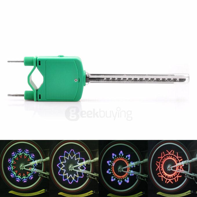 Bicycle Bike CHT-0313B 14 LED 45 Patterns Waterproof Wheel Spoke Light - Blue