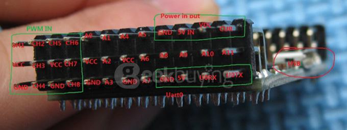 Mini APM Pro Flight Controller with NEO-6M GPS Power Supply Module for Multicopter