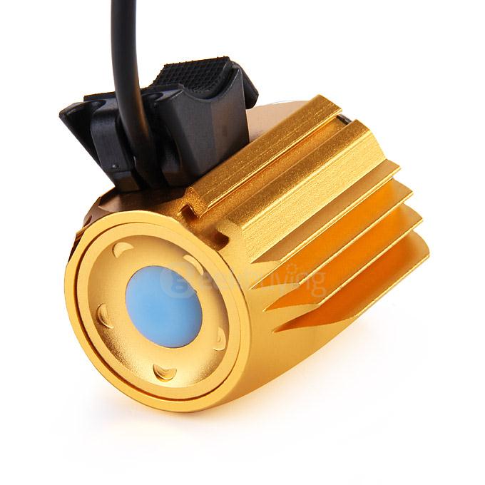 A12 CREE XM-L U2 1200LM LED Bicycle Flashlight - Gold
