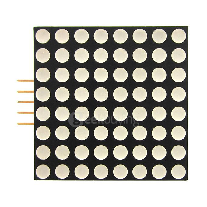 1.8 In 8X8 Cascadable Red LED Matrix Display Module with SPI Interface for Arduino UNO R3 / Arduino Mega2560