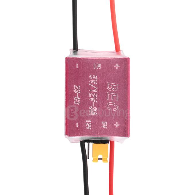 5V/12V 12V/3A Switchable UBEC Power Module - Red