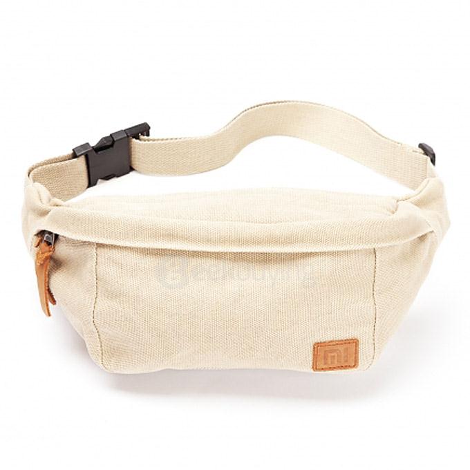 Original Xiaomi Bag Simple Canvas Waist Bag Casual Style - Khaki