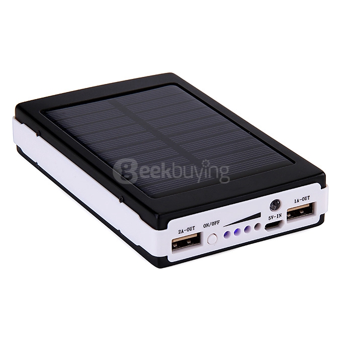 13000mAh Solar Power Bank Multifunction Dual USB Portable External Battery Charger For Mobile
