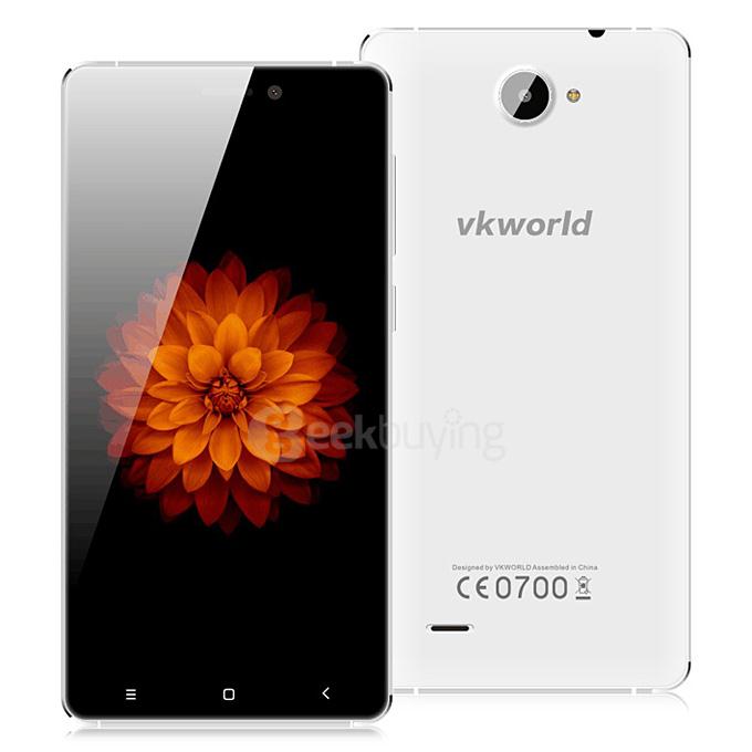 VKWORLD VK700X 5.0inch Android 5.1 1GB 8GB Smartphone MTK6580 1.5GHz Quad Core 3.0D IPS HD Screen 8.0MP 5.0MP Cameras - White