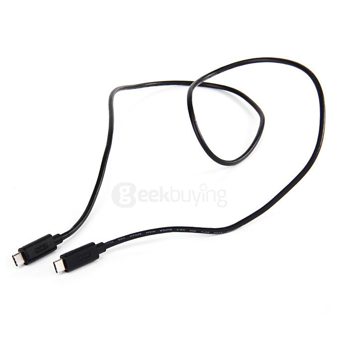 UNITEK Y-C477BK USB 3.0 Type-C Male to USB-C Male Adapter Converter Cable 1.0M - Black