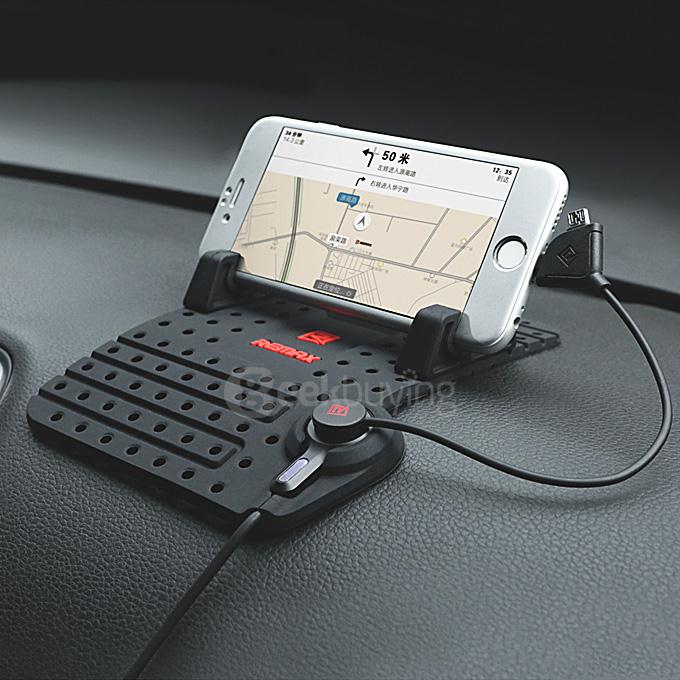 REMAX Creative Mobile Phone Holder Anti-skid Car Holder Mount - Black