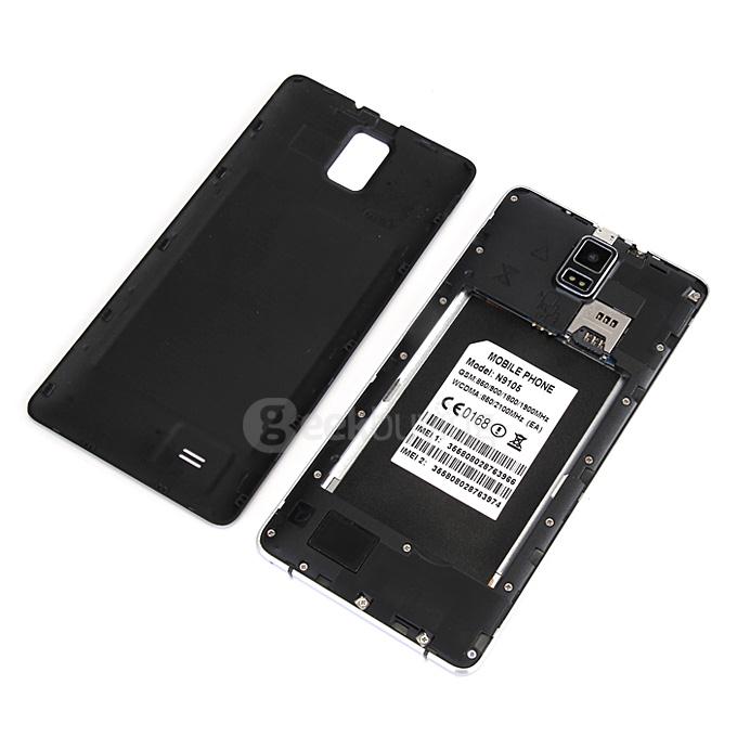 JIAKE N9105 5.5inch QHD MTK6572 Dual Core 1.2GHz Smartphone Android 4.4.2 512MB 4GB 5.0MP 3G GPS Smart Wake - Black