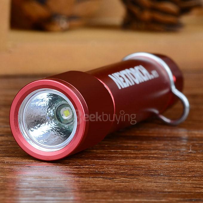 NEXTORCH EDC K1 Portable Mini 40LM White Light Flashlight w/ Key Chain - Red