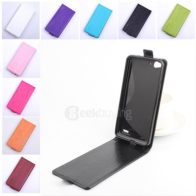 Baiwei Protective Hard Cover Up&Down Flip Stand Leather Case with Back Shell for Vodafone Smart Ultra 6 VF995N - Purple