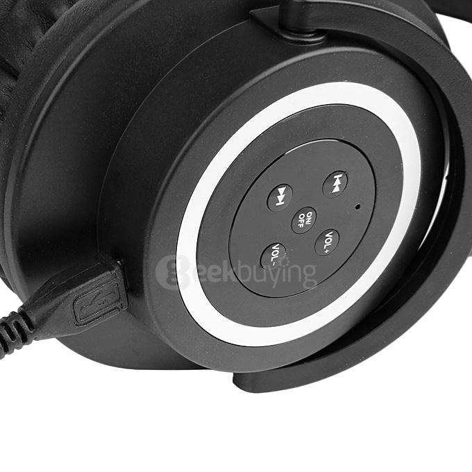 OVLENG V8-3 Foldable Super Bass Wireless Headset Bluetooth 4.0 Games Headphone -Black