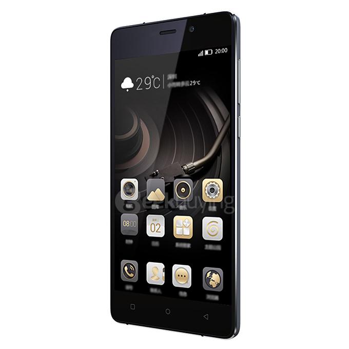 GIONEE M3S 5.0inch 4G 5000mAh Battery Android 5.1 Smartphone 1.5GB RAM 16GB ROM Qualcomm MSM8916 64bit Quad Core 1.2GHz Dual Cameras - Black