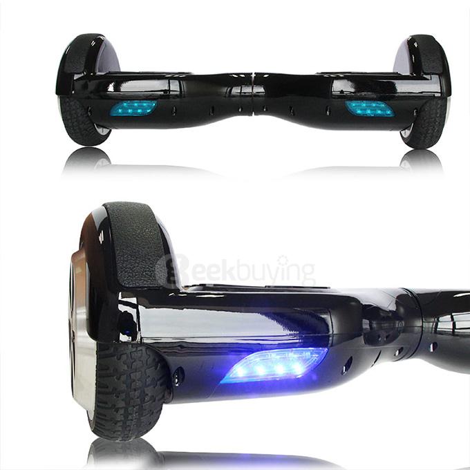6.5 Inches 2200mAh Dual Wheel Self Balancing Scooter Electric Urban Shredder Drifting Board with Bumper - Black