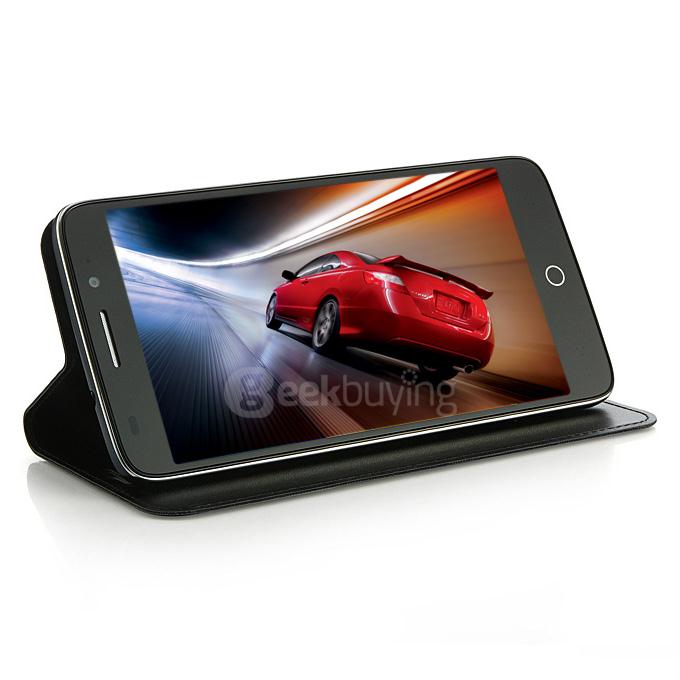 Original Flip Cover Protective Leather Case for UMI Emax Mini Smartphone - Black