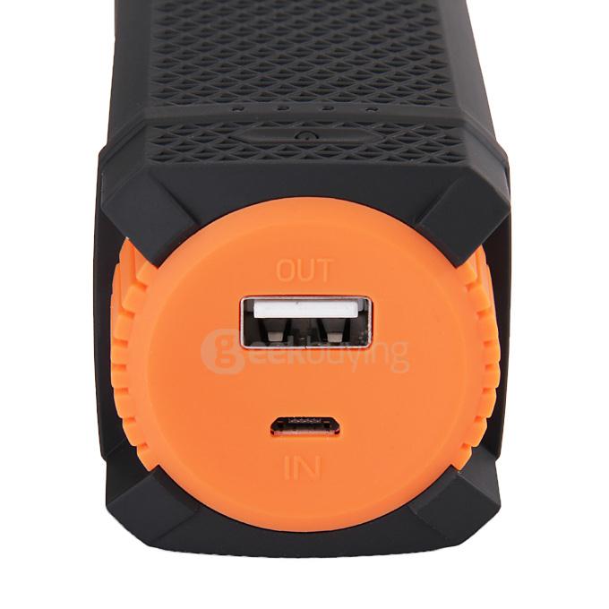 Discovery S5 12000mAh Mobile Power Bank Dual USB 2.1A External Battery Charger with Flashlight for iPhone Samsung HTC XIAOMI - Dark Orange