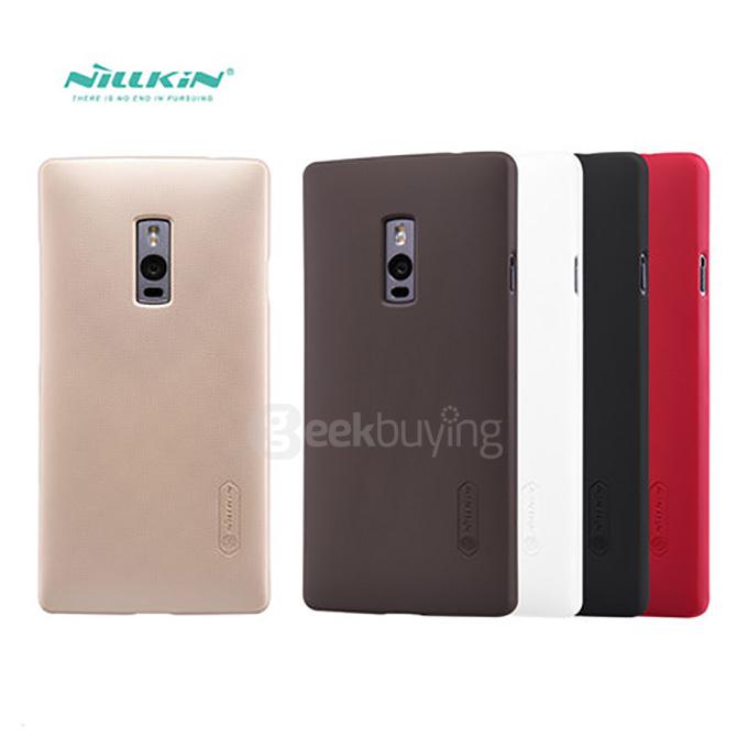 NILLKIN Super Frosted Shield Cover Protective Hard Back Case Cover for OnePlus Two OnePlus 2 Smartphone - Golden