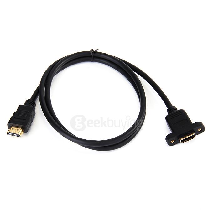 ULT-unite HDMI Male to HDMI Female Adapetr Converter HD Extension Cable 1M Support 3D 2K*4K - Black