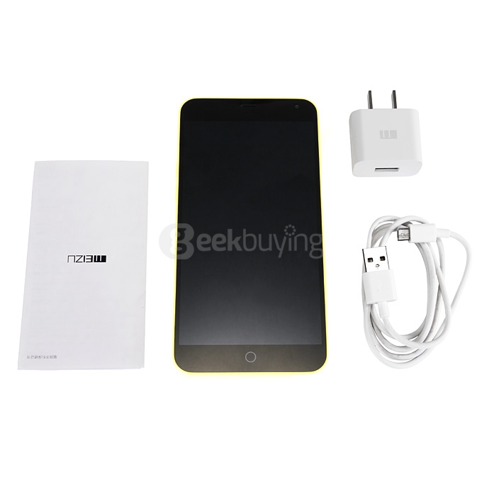 MEIZU MEILAN M1 NOTE 5.5inch FHD Smartphone 4G LTE MTK6752 Octa Core 1.7 GHz Flyme 4 OS 2GB RAM 16GB ROM 13.0MP - Yellow
