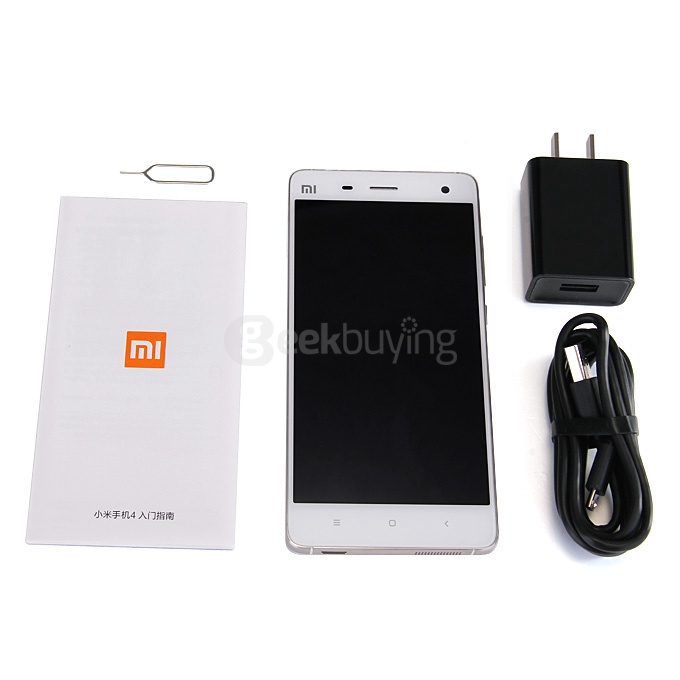 Xiaomi Mi4 5.0Inch MIUI V6 2GB 16GB 4G FDD-LTE Smartphone Snapdragon801 Krait 400 Quad Core 2.5GHz Infrared Remote- White