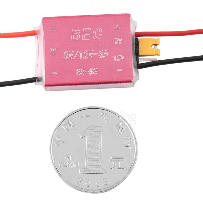 5V/12V 12V/3A Switchable UBEC Power Module - Red