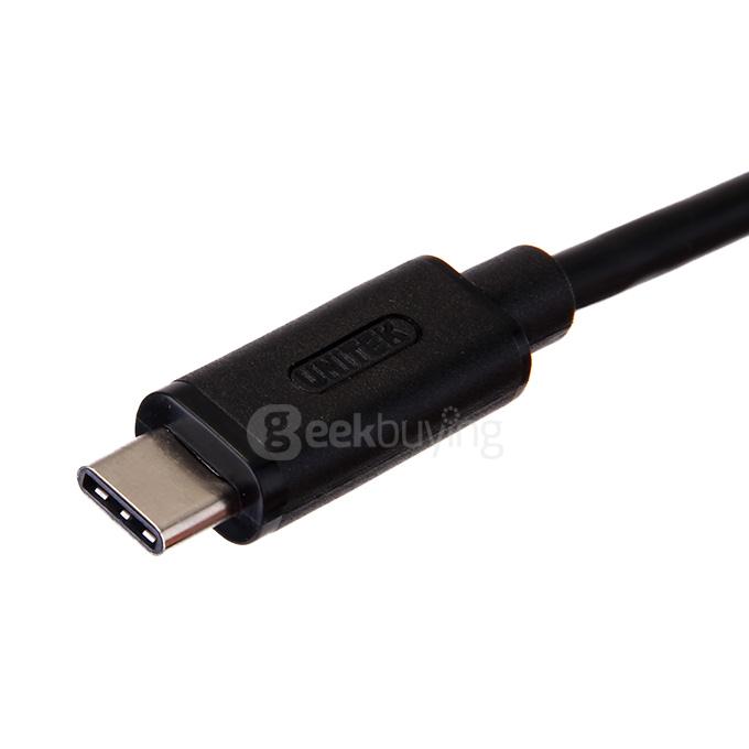 UNITEK Y-C477BK USB 3.0 Type-C Male to USB-C Male Adapter Converter Cable 1.0M - Black