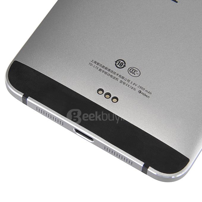 PHICOMM EX780L 5.5 Inch FHD Screen 3GB 32GB Smartphone Touch ID Qualcomm Snapdragon 801 13.0MP Fingerprint ID - Silver Gray