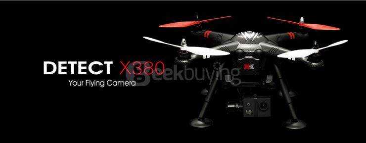 XK DETECT X380-B 1080P HD Camera GPS Compass Headless Mode RC Quadcopter Mode 2 RTF