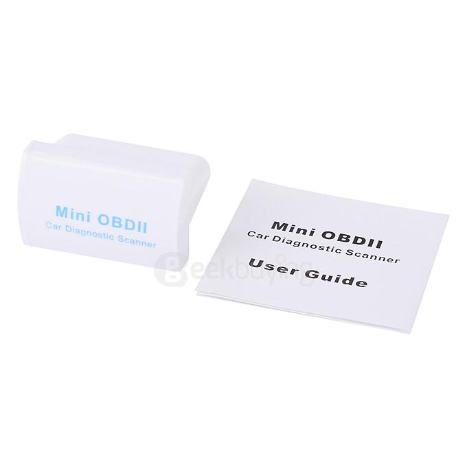 Mini OBDII Bluetooth Car Diagnostic Scanner - White