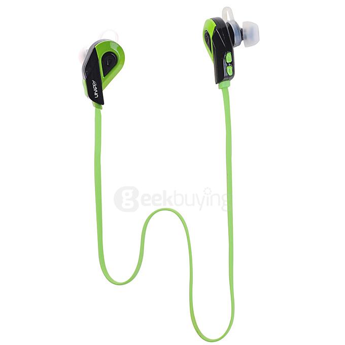 Uhappy S02 Sports Headset Stereo Bluetooth 4.1 Wireless Headset In-Ear Microphone Handfree Anti-Sweat Earphone - Green