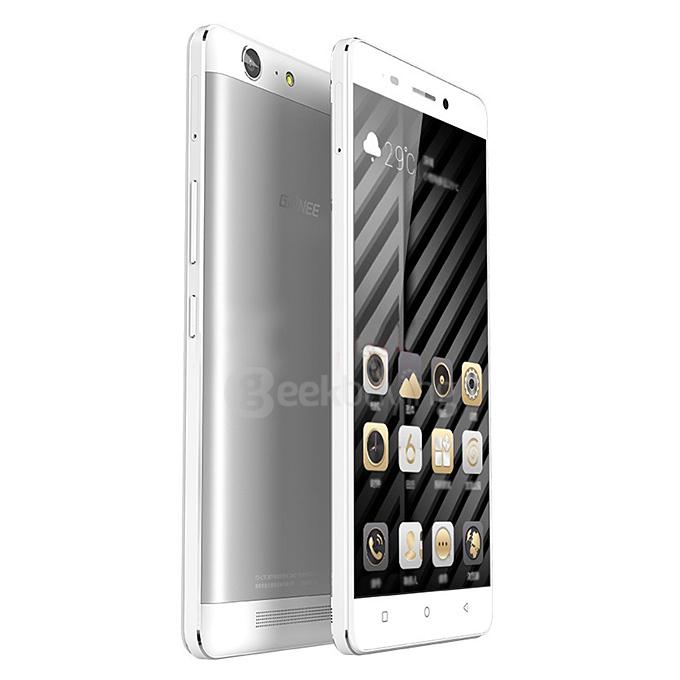 GIONEE M5 5.5inch HD 4G 6020mAh Battery Smartphone Android 5.1 64bit MTK6735 Quad Core 2GB 16GB 13.0MP OTG HiFi - White