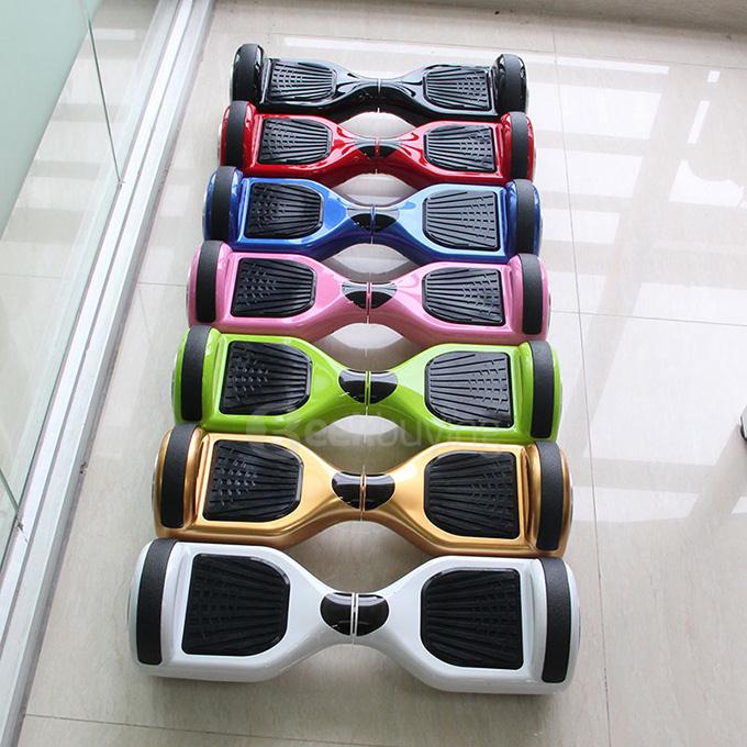 6.5 Inches 2200mAh Dual Wheel Self Balancing Scooter Electric Urban Shredder Drifting Board with Bumper - Pink