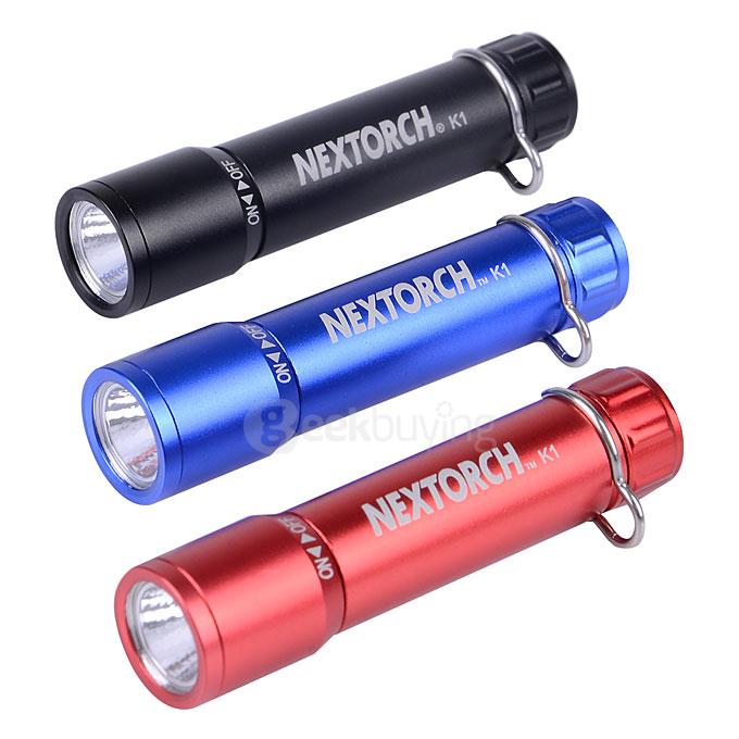 NEXTORCH EDC K1 Portable Mini 40LM White Light Flashlight w/ Key Chain - Red