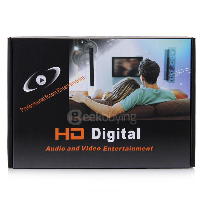 HDV-814 3D UHD 4K*2K HD 1080P 4 Ports HDMI 1.3 Splitter 1x4 HDMI Switcher Video Audio Converter Adapter - Black