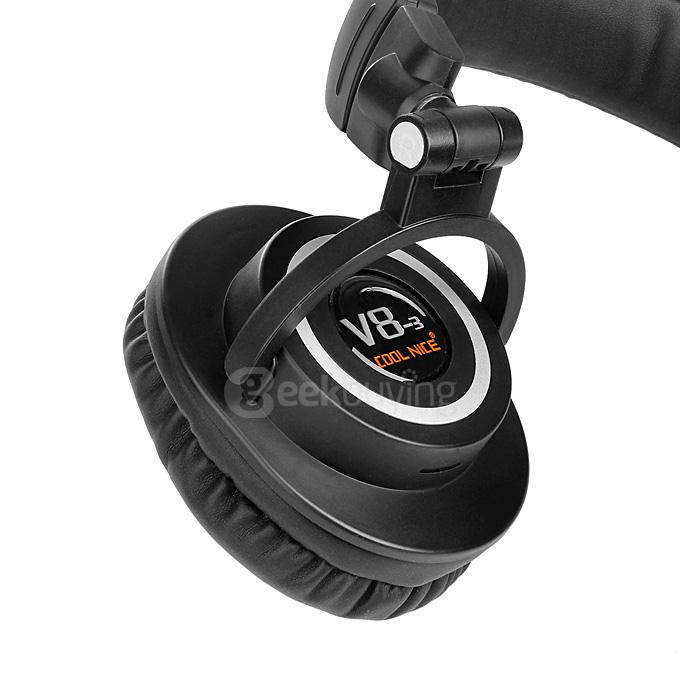 OVLENG V8-3 Foldable Super Bass Wireless Headset Bluetooth 4.0 Games Headphone -Black