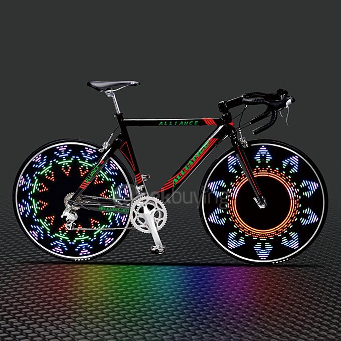 Bicycle Bike CHT-0313B 14 LED 45 Patterns Waterproof Wheel Spoke Light - Blue