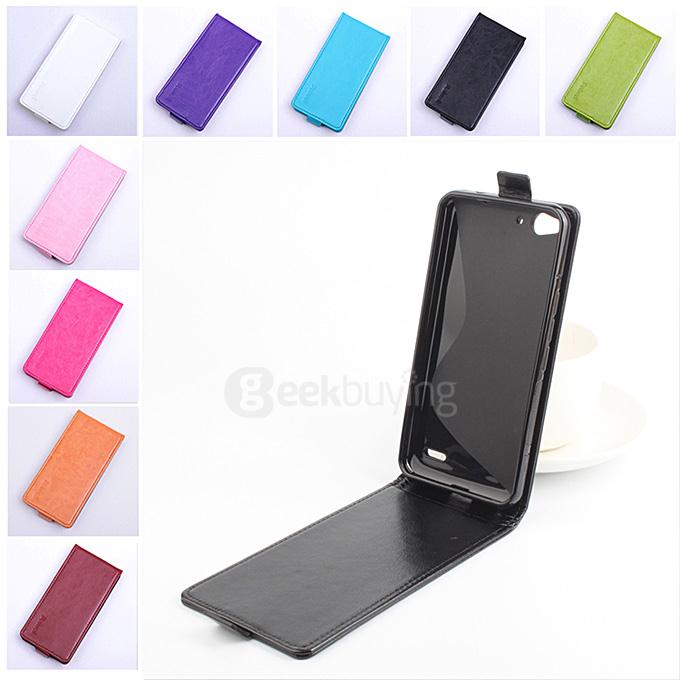 Baiwei Protective Hard Cover Up&Down Flip Stand Leather Case with Back Shell for Vodafone Smart Ultra 6 VF995N - White