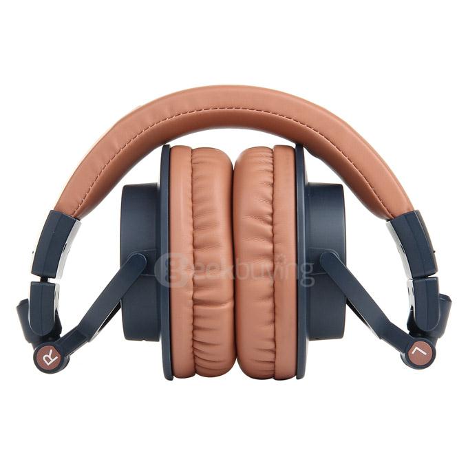 OVLENG V8-3 Foldable Super Bass Wireless Headset Bluetooth 4.0 Games Headphone -Light Brown
