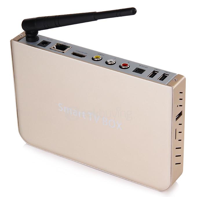 T9 4K TV BOX Amlogic S812 Quad Core 2G/8G 2.4G/5G WIFI Bluetooth4.0 KODI HDMI Dolby 3D - Gold