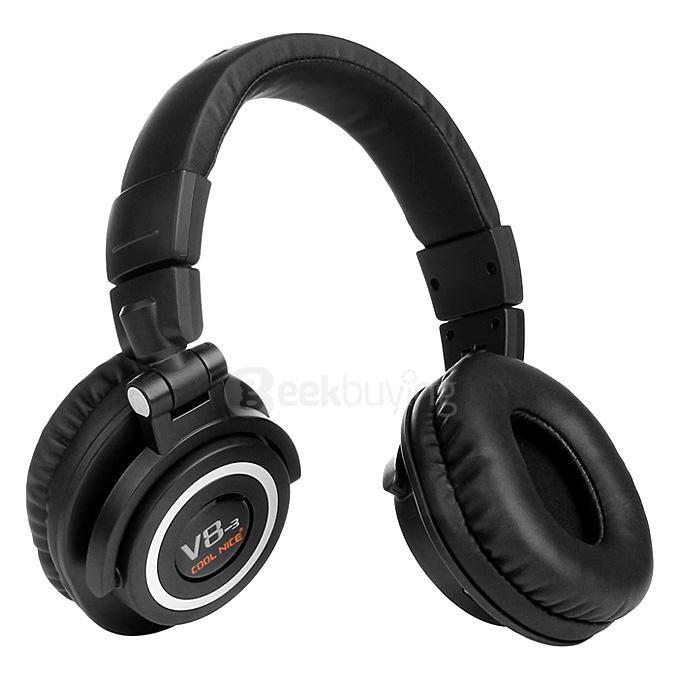 OVLENG V8-3 Foldable Super Bass Wireless Headset Bluetooth 4.0 Games Headphone -Black