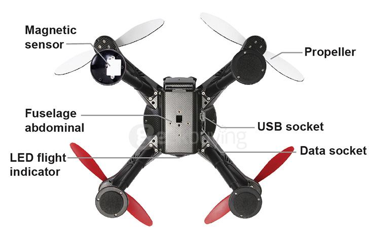XK DETECT X380-B 1080P HD Camera GPS Compass Headless Mode RC Quadcopter Mode 2 RTF