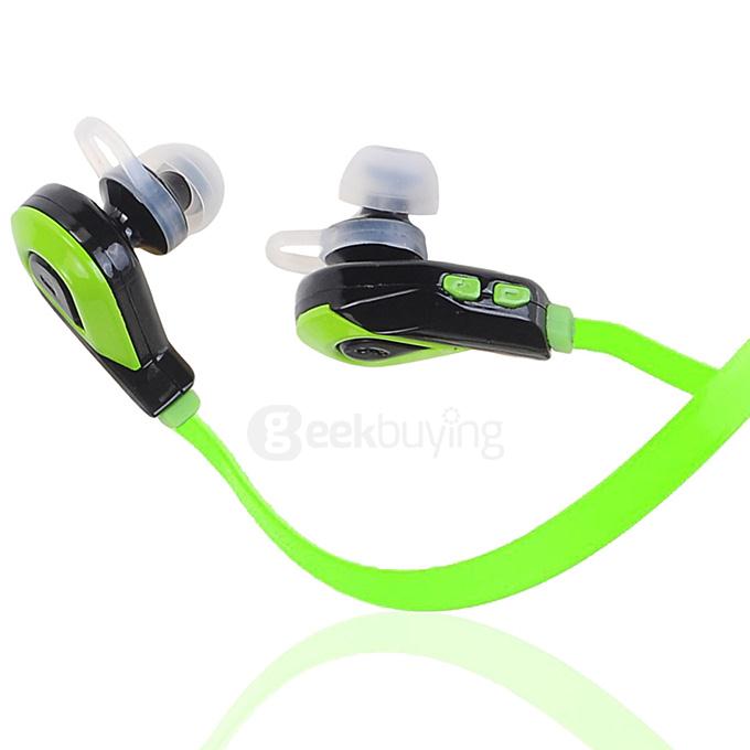 Uhappy S02 Sports Headset Stereo Bluetooth 4.1 Wireless Headset In-Ear Microphone Handfree Anti-Sweat Earphone - Green