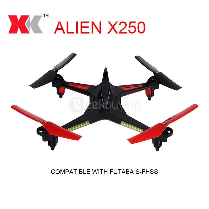 XK Alien X250 5.8G FPV 2.4G 4CH 6 Axis Gryo RC Drone One Key To Roll Failsafe Compatible RC Quadcopter With Futaba S-FHS