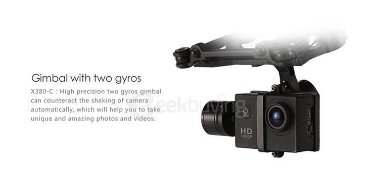 XK DETECT X380-B 1080P HD Camera GPS Compass Headless Mode RC Quadcopter Mode 2 RTF