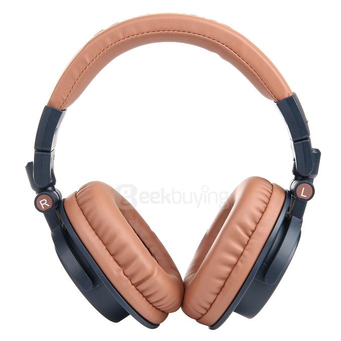 OVLENG V8-3 Foldable Super Bass Wireless Headset Bluetooth 4.0 Games Headphone -Light Brown