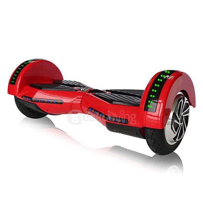 8 Inches 2200mAh Dual Wheel Self Balancing Scooter Electric Urban Shredder Drifting Board with Scroller - Red